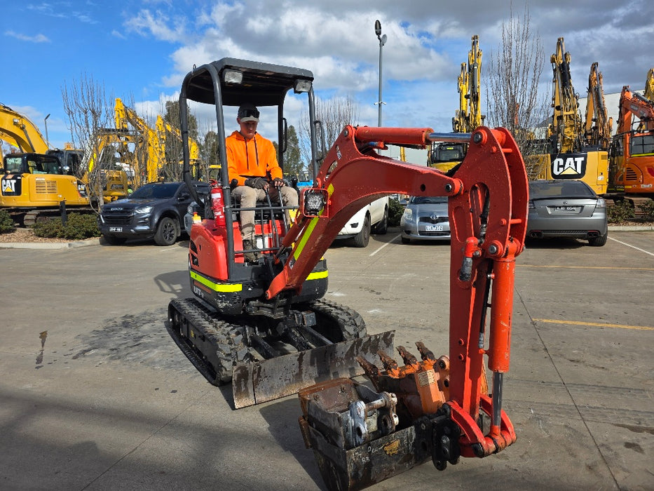 2023 KUBOTA U17 1.7T EXCAVATOR (EX183) WITH HITCH, BUCKETS AND 965 HOURS
