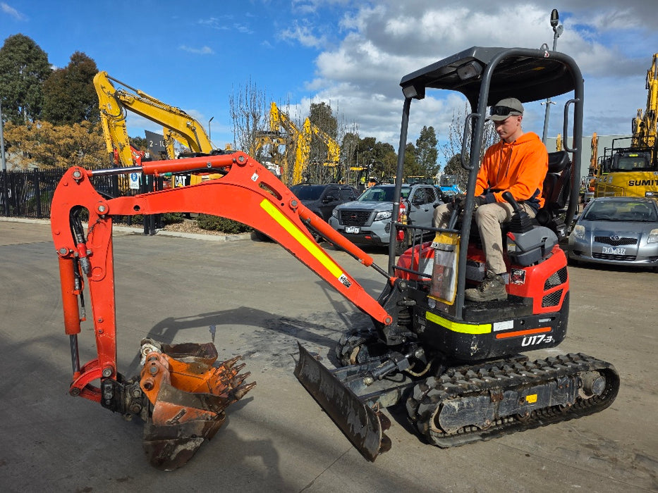2023 KUBOTA U17 1.7T EXCAVATOR (EX183) WITH HITCH, BUCKETS AND 965 HOURS