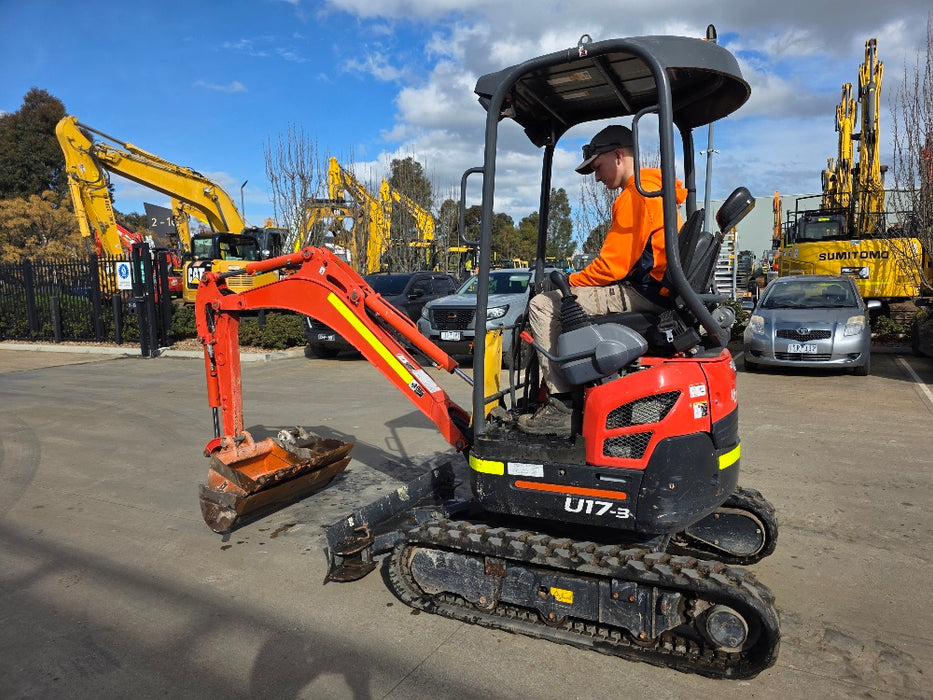 2023 KUBOTA U17 1.7T EXCAVATOR (EX183) WITH HITCH, BUCKETS AND 965 HOURS