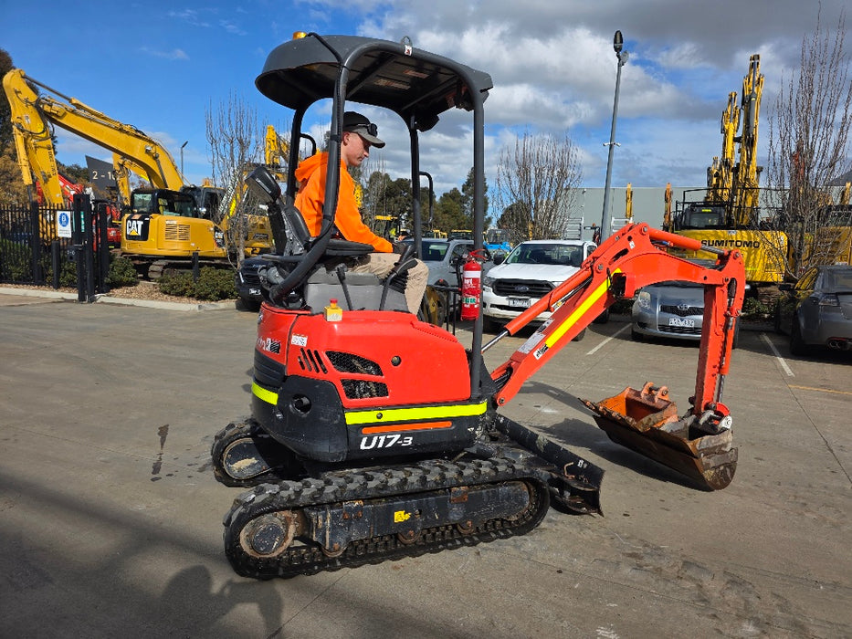 2023 KUBOTA U17 1.7T EXCAVATOR (EX183) WITH HITCH, BUCKETS AND 965 HOURS