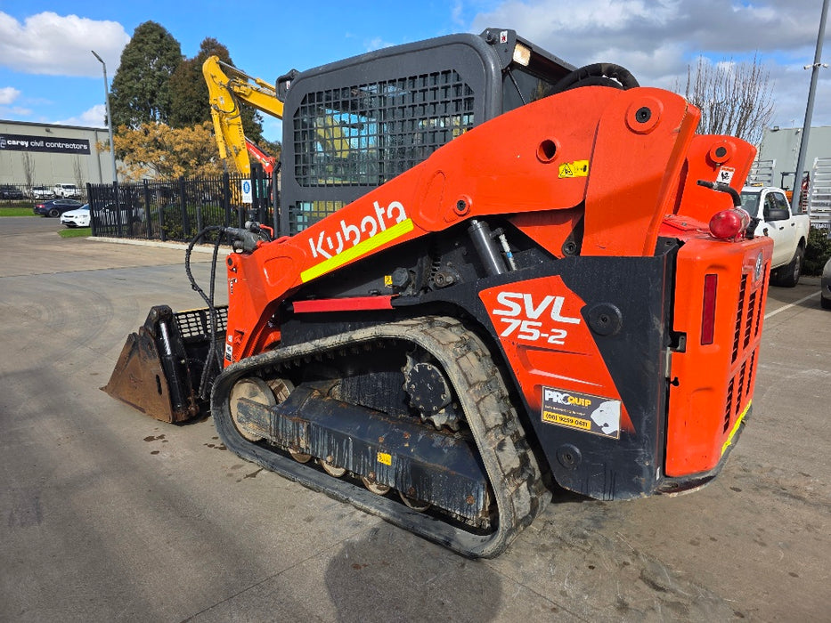 2023 KUBOTA SVL75-2 TRACK LOADER (L86) WITH HI-FLOW, 4 IN 1 BUCKET, 1370 HOURS