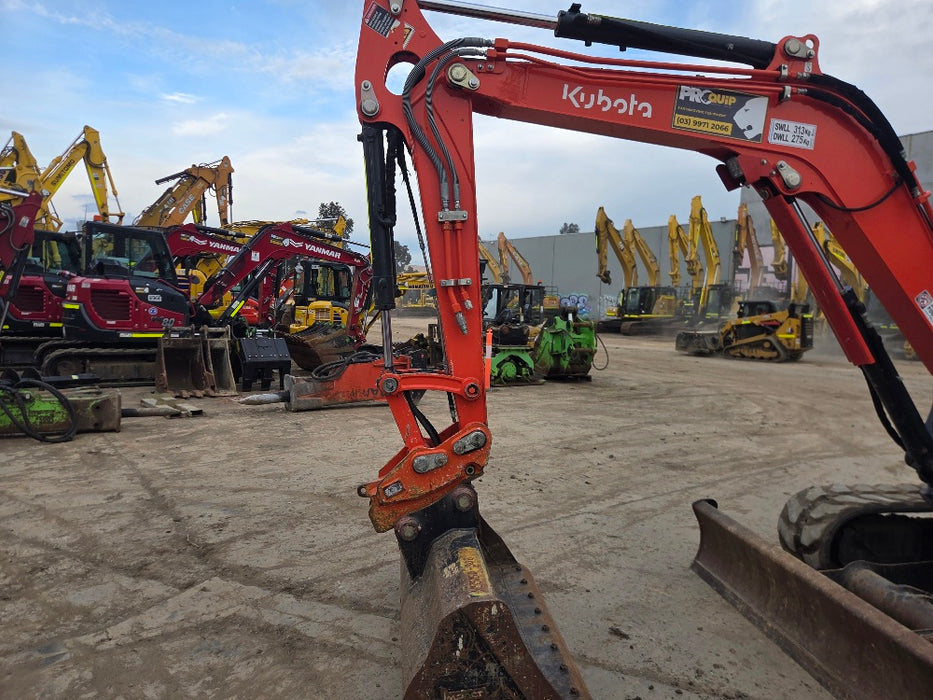 Kubota U48-4 compact excavator ready for civil construction work