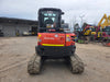 Kubota U48-4 5T excavator with hydraulic piping for hammer and auger attachments