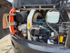2022 Kubota U48-4 excavator rear view with enclosed A/C cab