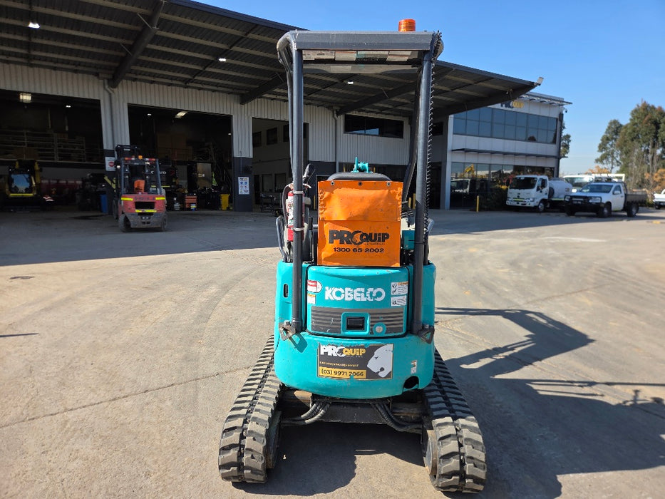 2022 KOBELCO SK17SR-6 1.7T EXCAVATOR (M1087) WITH HITCH, BUCKETS AND 805 HOURS