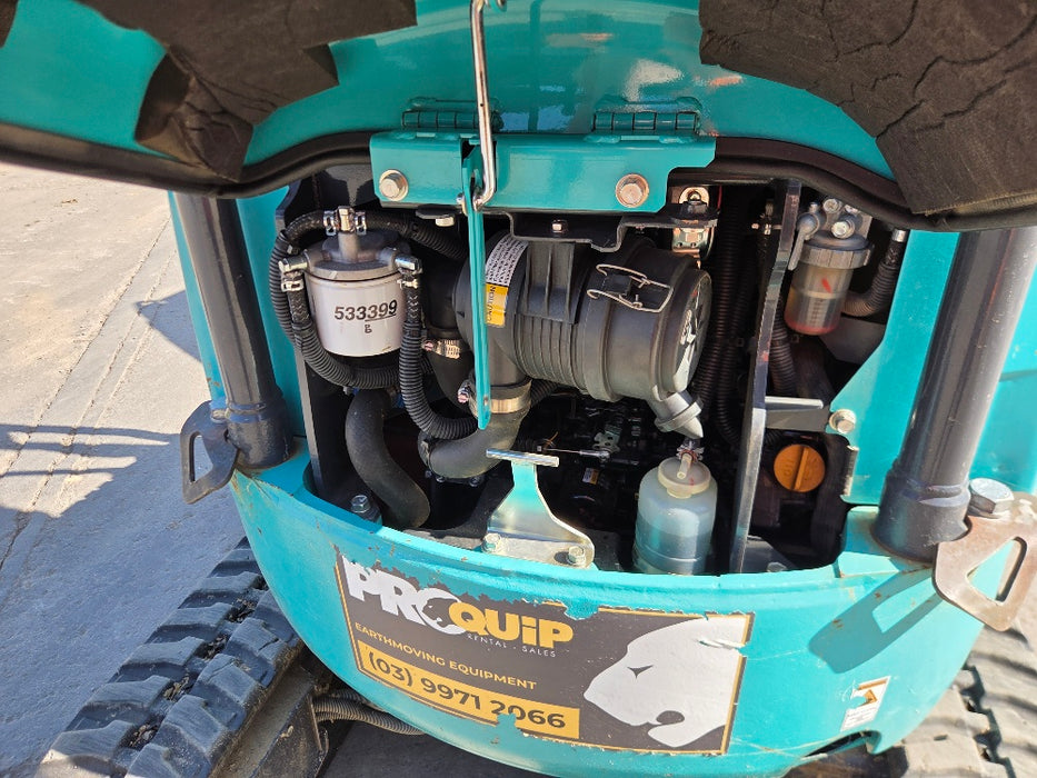 2022 KOBELCO SK17SR-6 1.7T EXCAVATOR (M1087) WITH HITCH, BUCKETS AND 805 HOURS