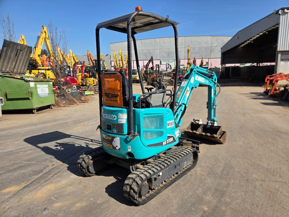 2022 KOBELCO SK17SR-6 1.7T EXCAVATOR (M1087) WITH HITCH, BUCKETS AND 805 HOURS