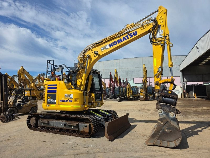 2021 KOMATSU PC138US-11 15T EXCAVATOR (E352) WITH TILT, BUCKETS AND 3080 HRS