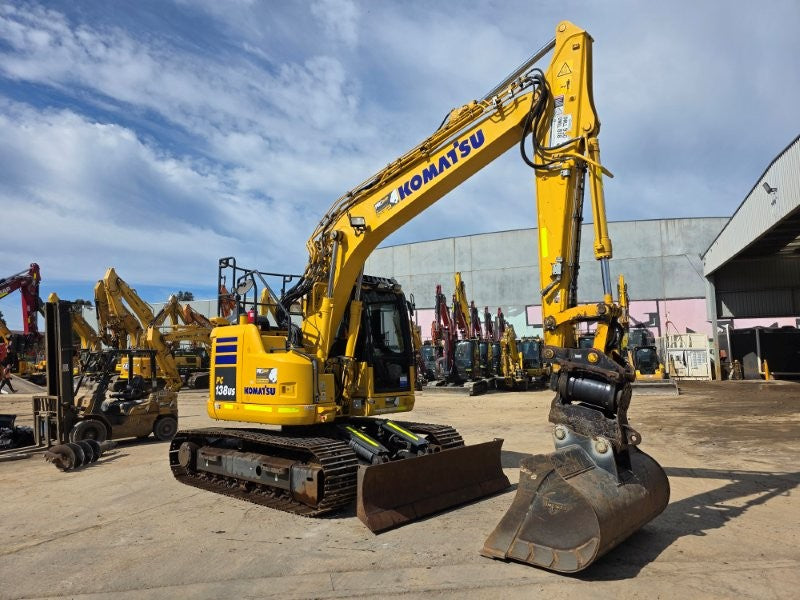 2021 KOMATSU PC138US-11 15T EXCAVATOR (E352) WITH TILT, BUCKETS AND 3080 HRS