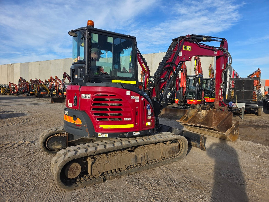 2022 YANMAR VIO55-6 5.6T EXCAVATOR (M950) WITH HITCH, BUCKETS AND 2446 HOURS