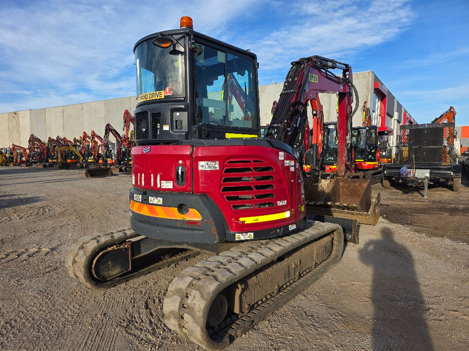 2022 YANMAR VIO55-6 5.6T EXCAVATOR (M950) WITH HITCH, BUCKETS AND 2446 HOURS