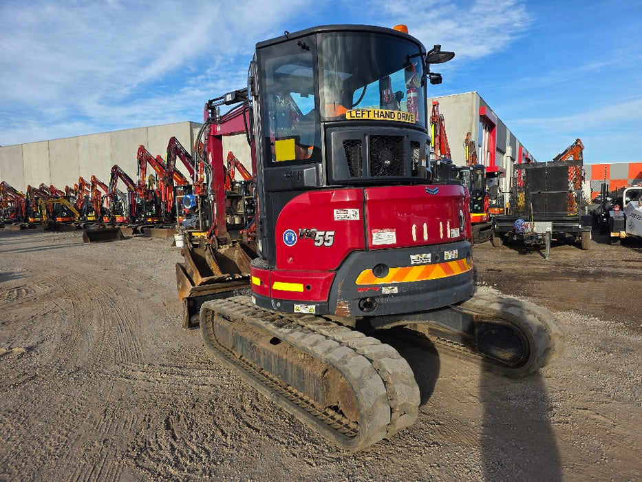 2022 YANMAR VIO55-6 5.6T EXCAVATOR (M950) WITH HITCH, BUCKETS AND 2446 HOURS