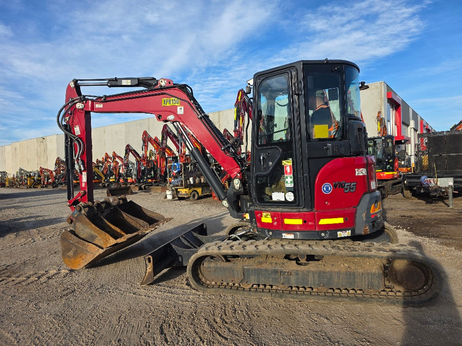 2022 YANMAR VIO55-6 5.6T EXCAVATOR (M950) WITH HITCH, BUCKETS AND 2446 HOURS