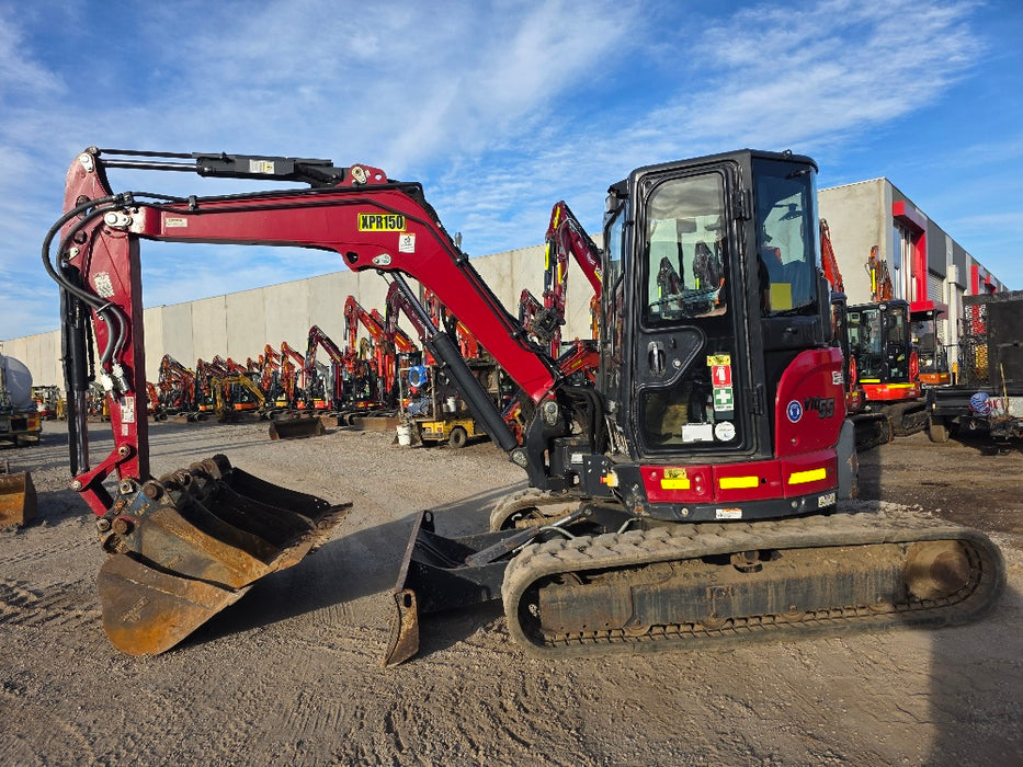 2022 YANMAR VIO55-6 5.6T EXCAVATOR (M950) WITH HITCH, BUCKETS AND 2446 HOURS