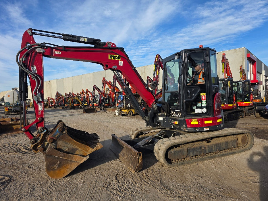 2022 YANMAR VIO55-6 5.6T EXCAVATOR (M950) WITH HITCH, BUCKETS AND 2446 HOURS