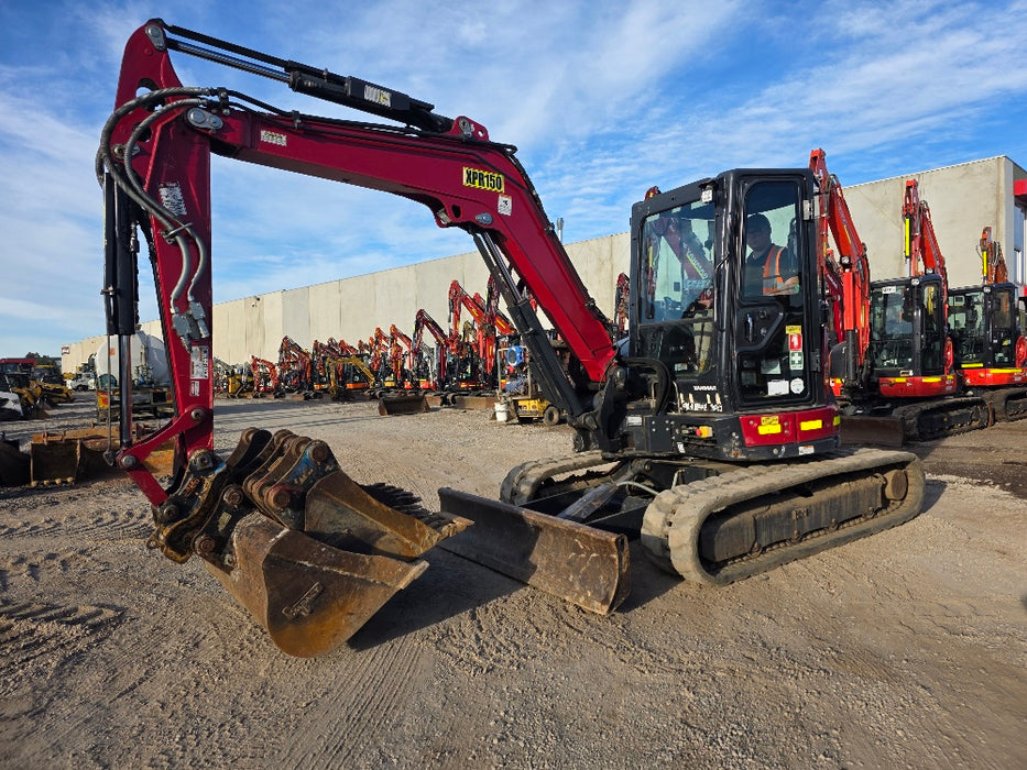 2022 YANMAR VIO55-6 5.6T EXCAVATOR (M950) WITH HITCH, BUCKETS AND 2446 HOURS