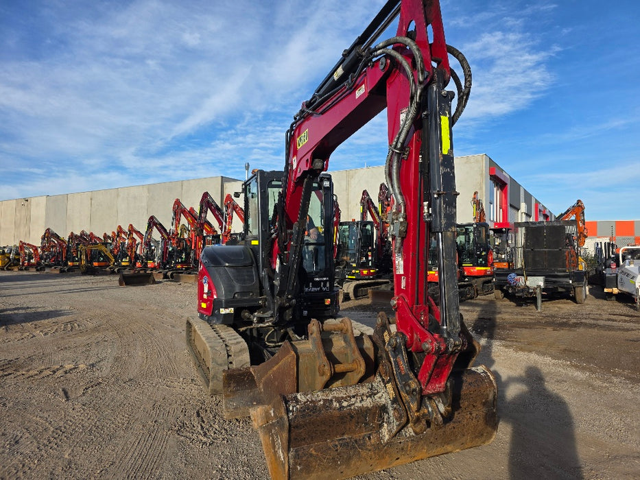 2022 YANMAR VIO55-6 5.6T EXCAVATOR (M950) WITH HITCH, BUCKETS AND 2446 HOURS