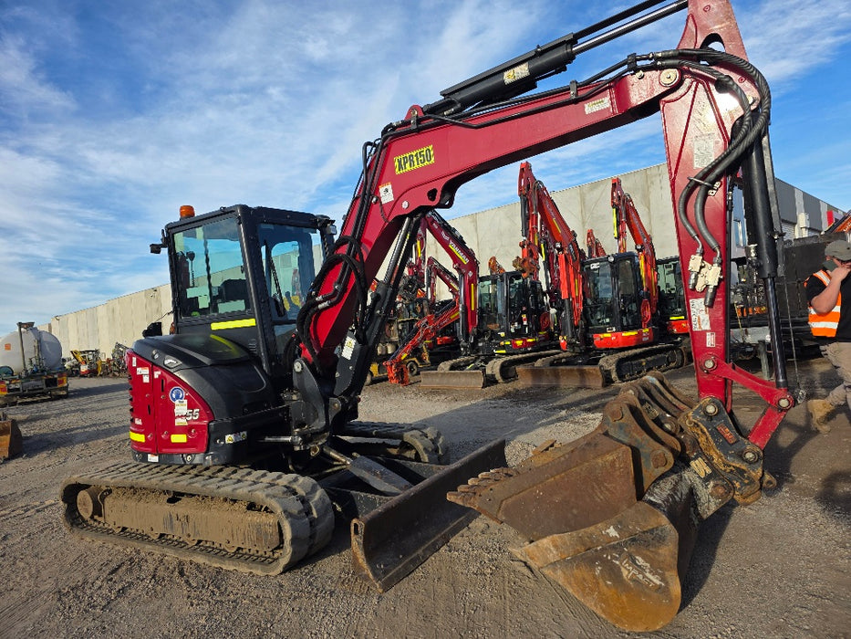 2022 YANMAR VIO55-6 5.6T EXCAVATOR (M950) WITH HITCH, BUCKETS AND 2446 HOURS