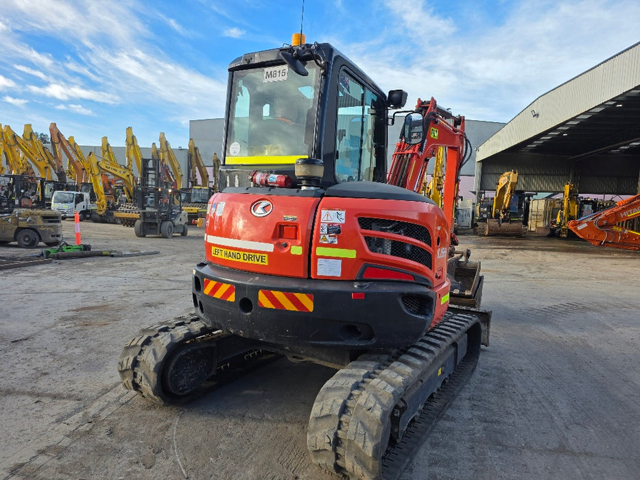 2022 KUBOTA U55-4 5.5T EXCAVATOR (M815) WITH A/C CAB, HITCH, BUCKETS AND 2295 HOURS