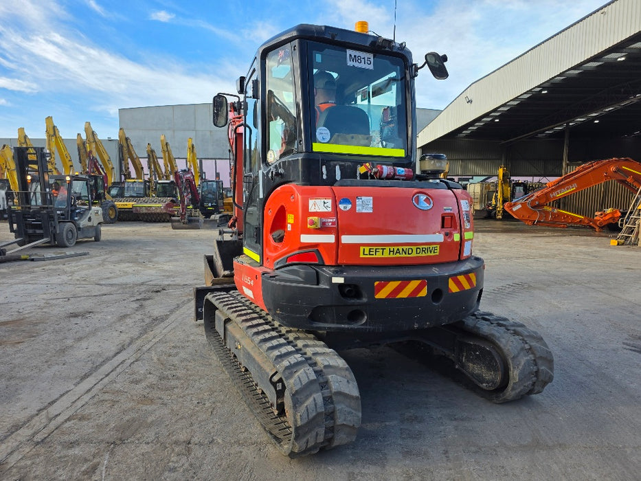 2022 KUBOTA U55-4 5.5T EXCAVATOR (M815) WITH A/C CAB, HITCH, BUCKETS AND 2295 HOURS
