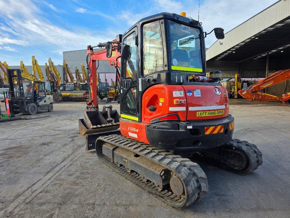 2022 KUBOTA U55-4 5.5T EXCAVATOR (M815) WITH A/C CAB, HITCH, BUCKETS AND 2295 HOURS