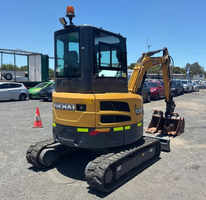 2022 YUCHAI YC35SR 3.8T EXCAVATOR WITH TILT HITCH, BUCKETS, A/C CAB, 785 HOURS