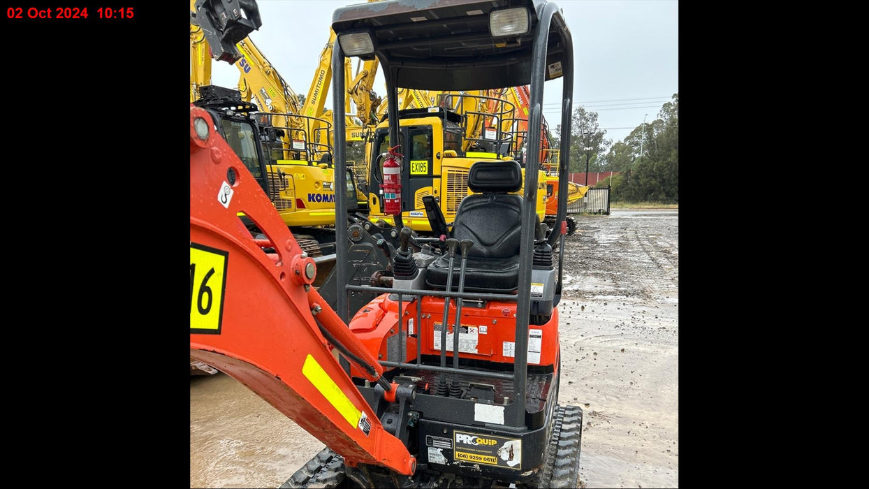 2021 KUBOTA U17-3 1.7T EXCAVATOR (EX116) WITH HITCH, BUCKETS AND LOW 785 HOURS