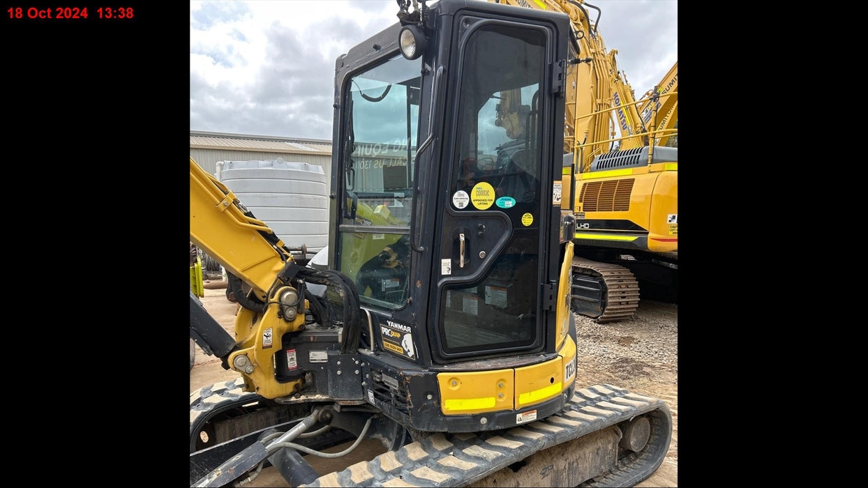 2021 YANMAR VIO55-6 5.6T EXCAVATOR (EX122) WITH RAIL SPEC AND 2350 HOURS