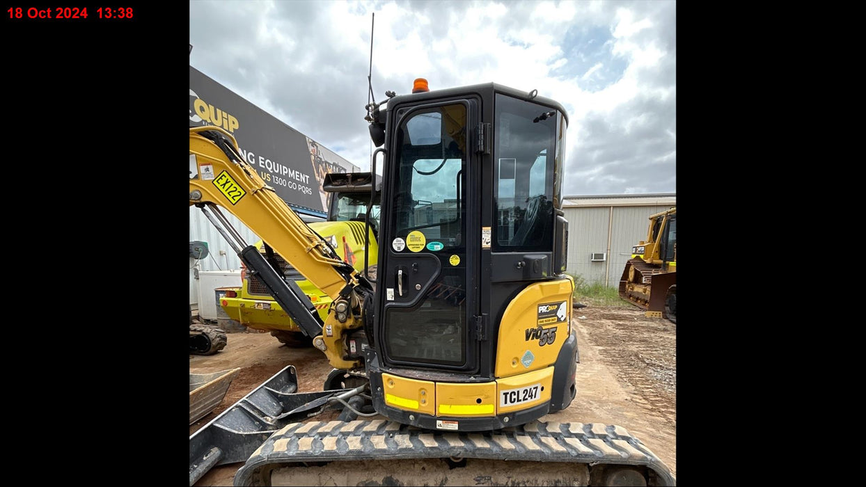 2021 YANMAR VIO55-6 5.6T EXCAVATOR (EX122) WITH RAIL SPEC AND 2350 HOURS