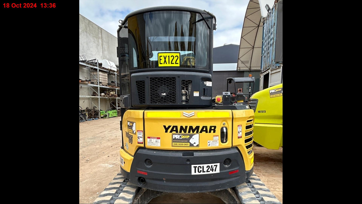 2021 YANMAR VIO55-6 5.6T EXCAVATOR (EX122) WITH RAIL SPEC AND 2350 HOURS