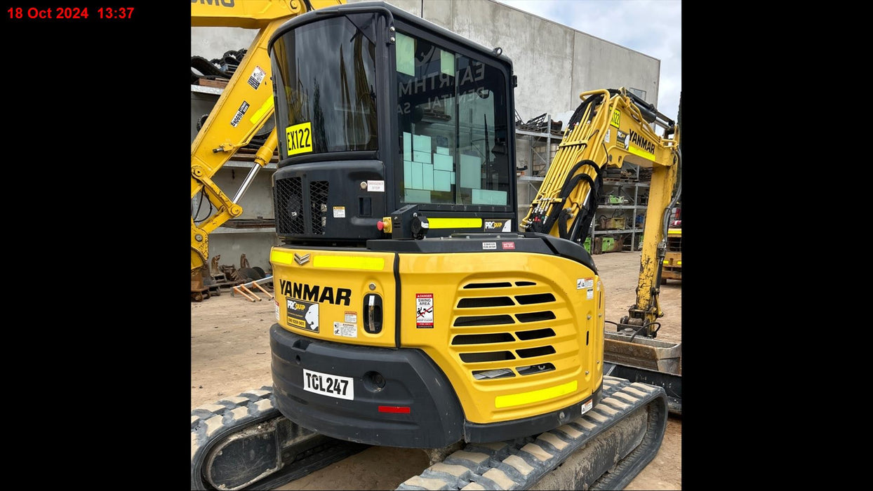 2021 YANMAR VIO55-6 5.6T EXCAVATOR (EX122) WITH RAIL SPEC AND 2350 HOURS