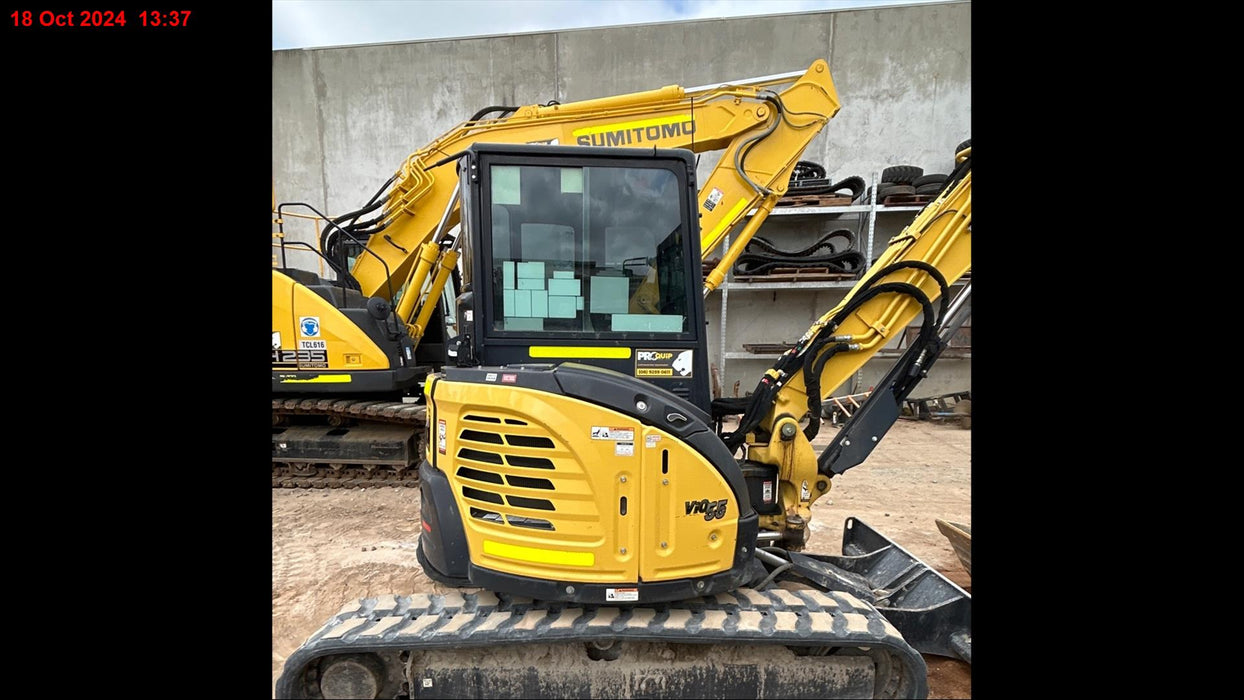 2021 YANMAR VIO55-6 5.6T EXCAVATOR (EX122) WITH RAIL SPEC AND 2350 HOURS