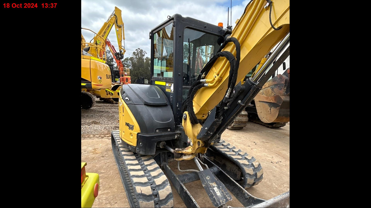 2021 YANMAR VIO55-6 5.6T EXCAVATOR (EX122) WITH RAIL SPEC AND 2350 HOURS