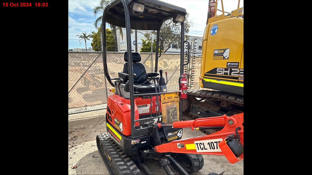 2022 KUBOTA U17-3 1.7T EXCAVATOR (EX132) WITH HITCH, BUCKETS AND 750 HOURS