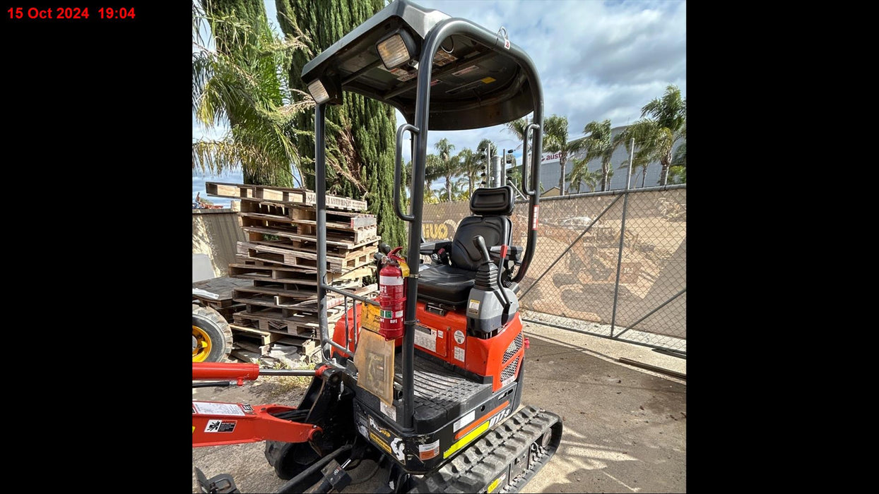 2022 KUBOTA U17-3 1.7T EXCAVATOR (EX132) WITH HITCH, BUCKETS AND 750 HOURS