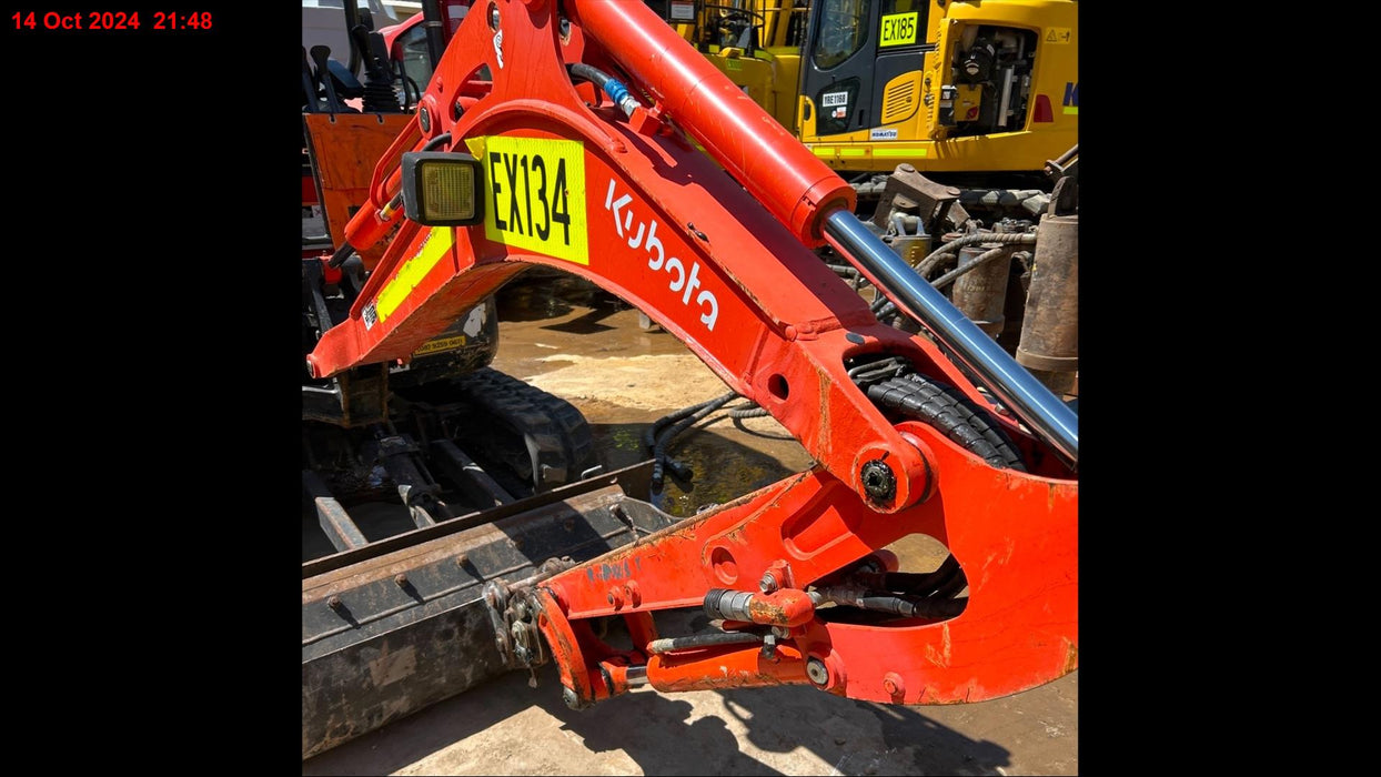 2022 KUBOTA U17-3 1.7T EXCAVATOR (EX134) WITH HITCH, BUCKETS AND 835 HOURS