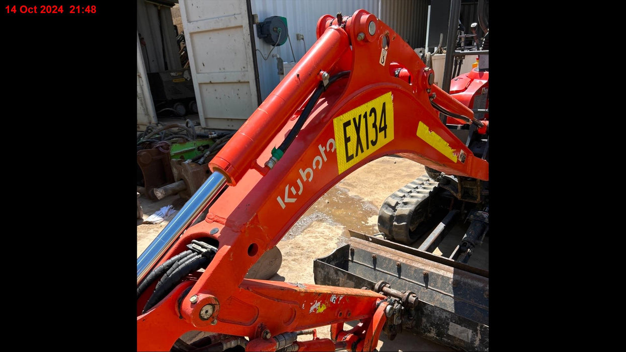 2022 KUBOTA U17-3 1.7T EXCAVATOR (EX134) WITH HITCH, BUCKETS AND 835 HOURS