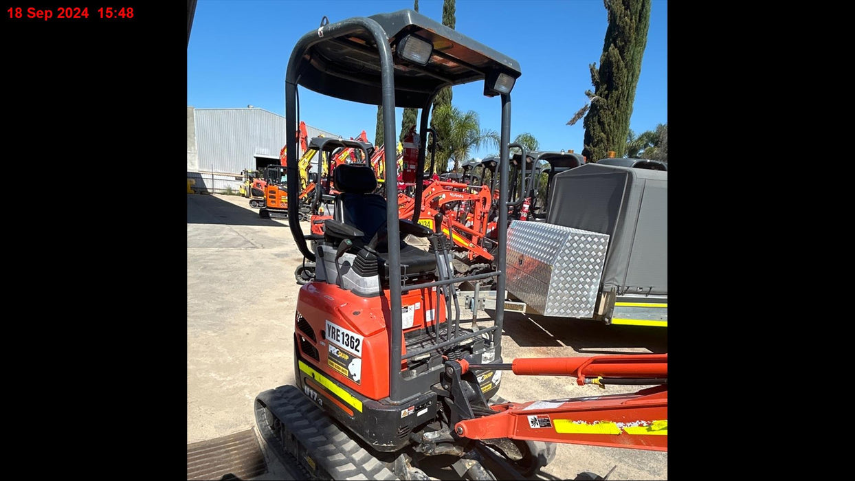 2022 KUBOTA U17-3 1.7T EXCAVATOR (EX135) WITH HITCH, BUCKETS AND 860 HOURS