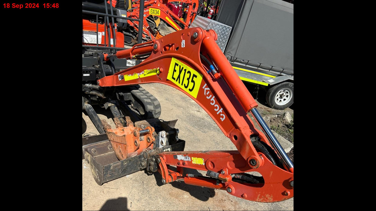 2022 KUBOTA U17-3 1.7T EXCAVATOR (EX135) WITH HITCH, BUCKETS AND 860 HOURS