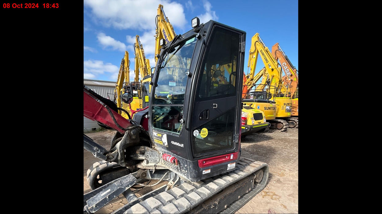 2022 YANMAR VIO80 8T EXCAVAOR (EX146) WITH SET BUCKETS AND 2880 HOURS