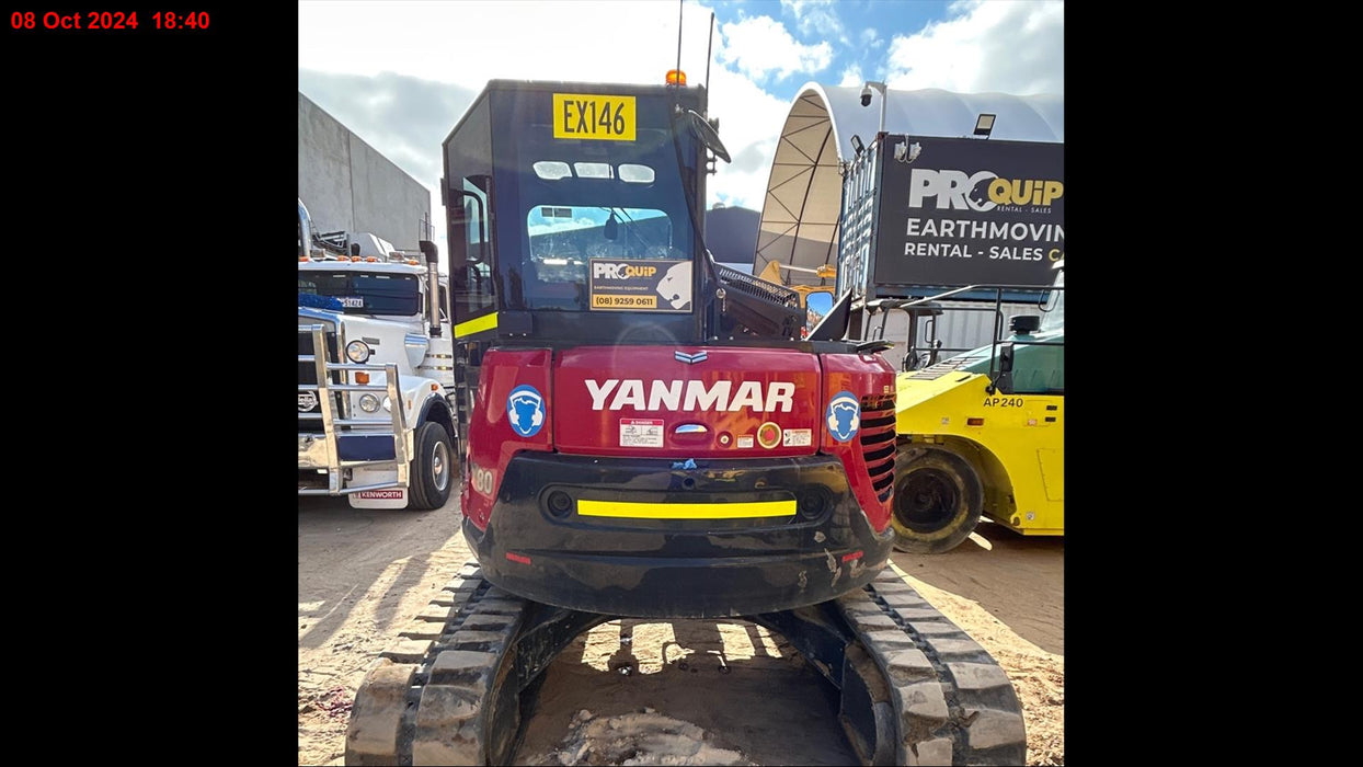 2022 YANMAR VIO80 8T EXCAVAOR (EX146) WITH SET BUCKETS AND 2880 HOURS