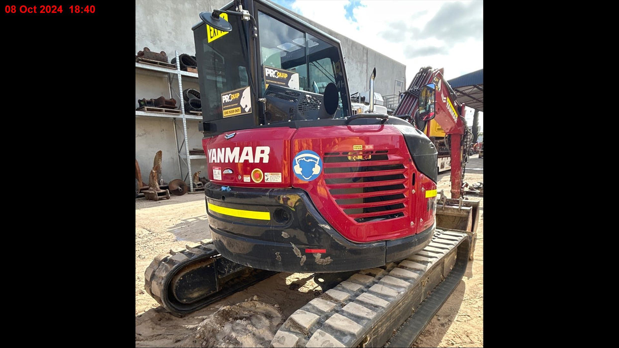 2022 YANMAR VIO80 8T EXCAVAOR (EX146) WITH SET BUCKETS AND 2880 HOURS