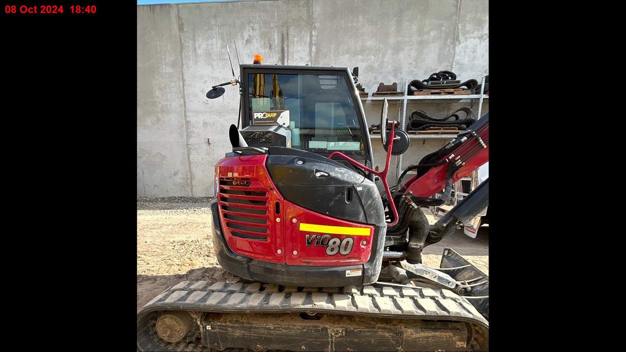 2022 YANMAR VIO80 8T EXCAVAOR (EX146) WITH SET BUCKETS AND 2880 HOURS