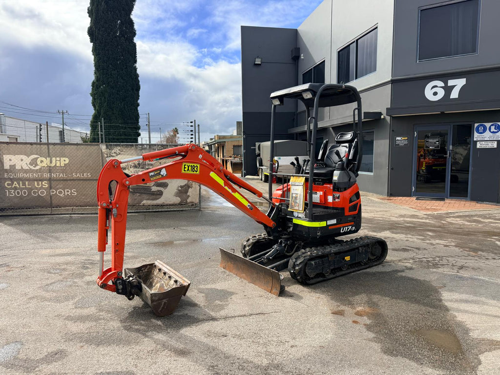 2023 Kubota U17 1.7T Excavator (EX183) With Hitch, Buckets And 930 Hours