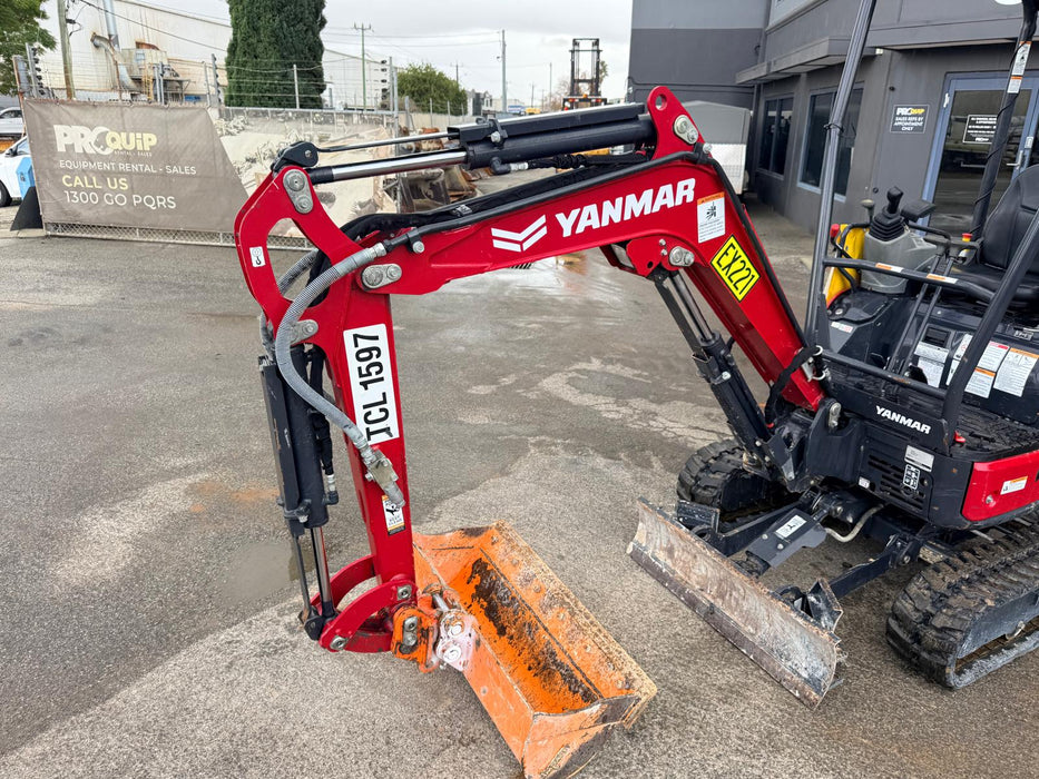 2024 YANMAR VIO17 1.7T EXCAVATOR (EX221) WITH HITCH, BUCKETS AND 1020 HOURS