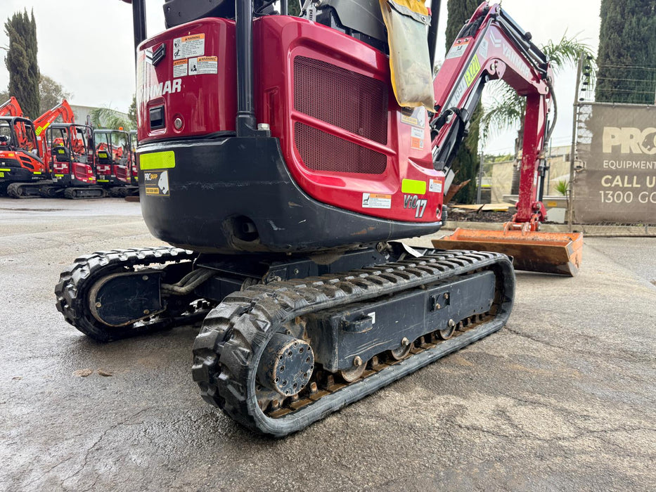 2024 YANMAR VIO17 1.7T EXCAVATOR (EX221) WITH HITCH, BUCKETS AND 1020 HOURS