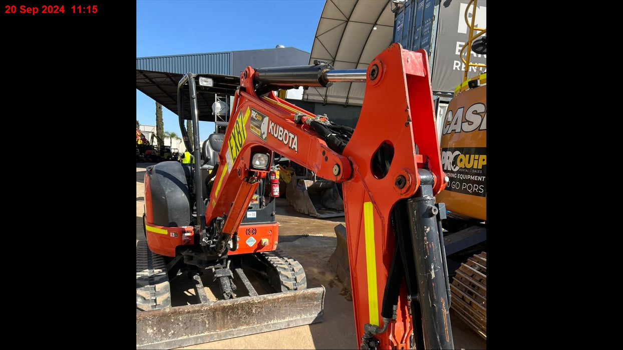 2020 KUBOTA U35-4 3.5T EXCAVATOR (EX87) WITH HITCH, BUCKETS AND 780 HOURS