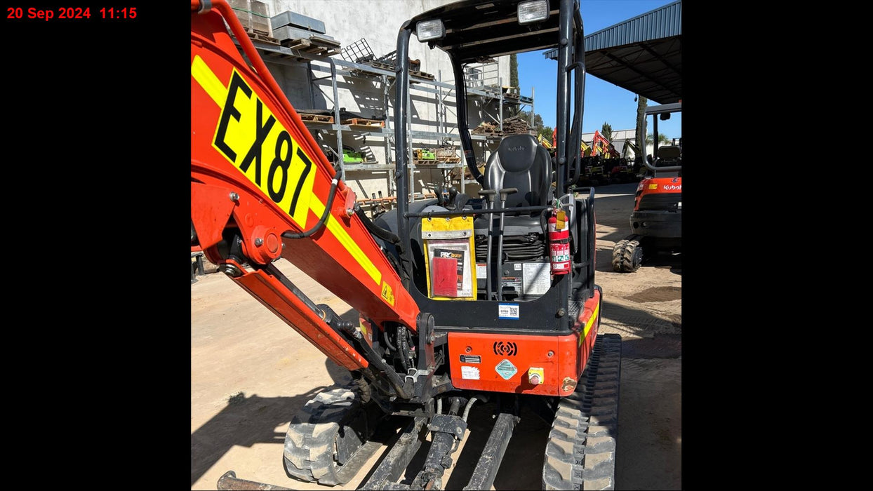 2020 KUBOTA U35-4 3.5T EXCAVATOR (EX87) WITH HITCH, BUCKETS AND 780 HOURS