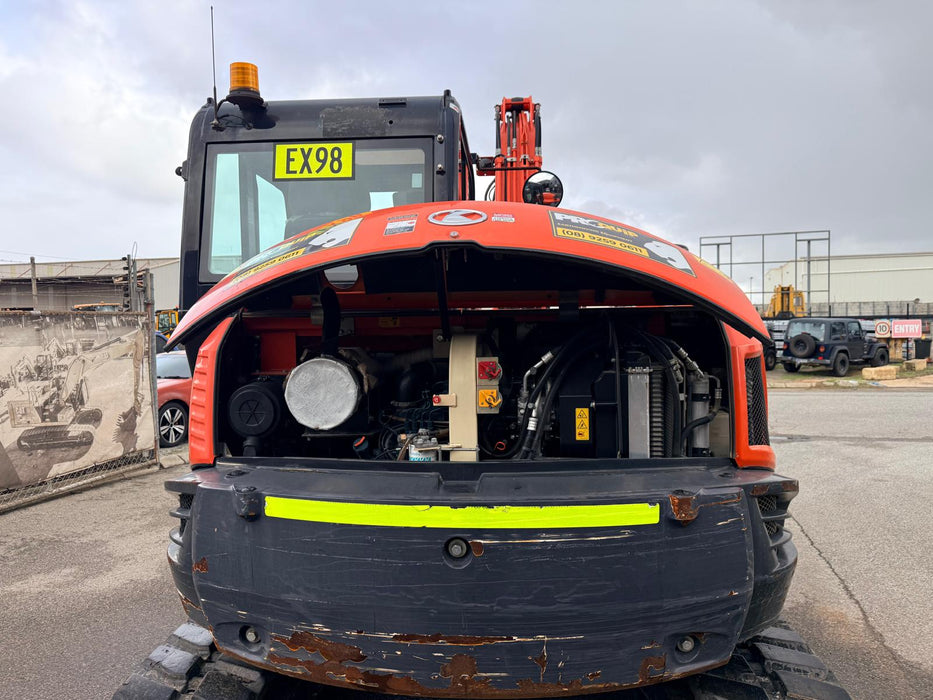 2021 KUBOTA KX080-3 8.4T EXCAVATOR (EX98) WITH HITCH, BUCKETS, 1920 HOURS