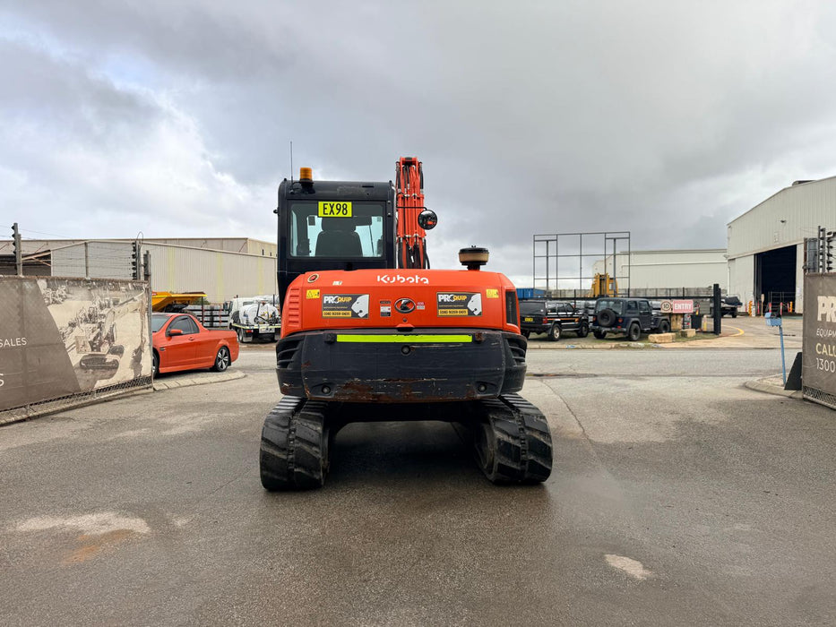 2021 KUBOTA KX080-3 8.4T EXCAVATOR (EX98) WITH HITCH, BUCKETS, 1920 HOURS